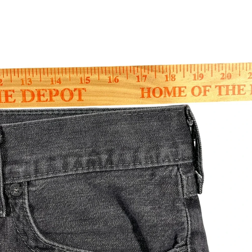 True Religion Ricky‎ Jeans Men's 34 (Fits 37x29.5) Flap Pockets Gray Preppy USA